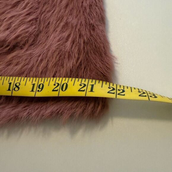 Free People Mauve Fuzzy Open Cardigan Sweater Sz M, Boho, Grunge - Picture 12 of 14